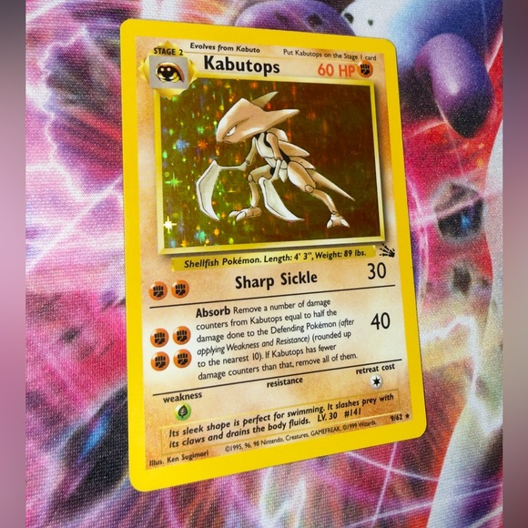 kabutops pokemon card Amazon.com: 141/165 - Kabuto & Dome Fossil - 151 - Evolution Set favorite character Kabutops - Holo 9/62 Fossil